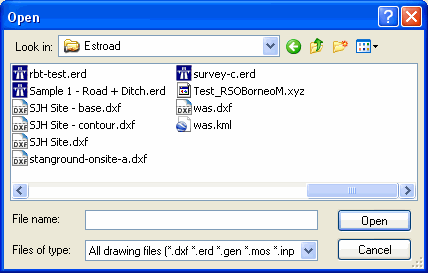 File Open dialog