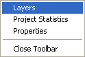 Right-click menu with Layers option