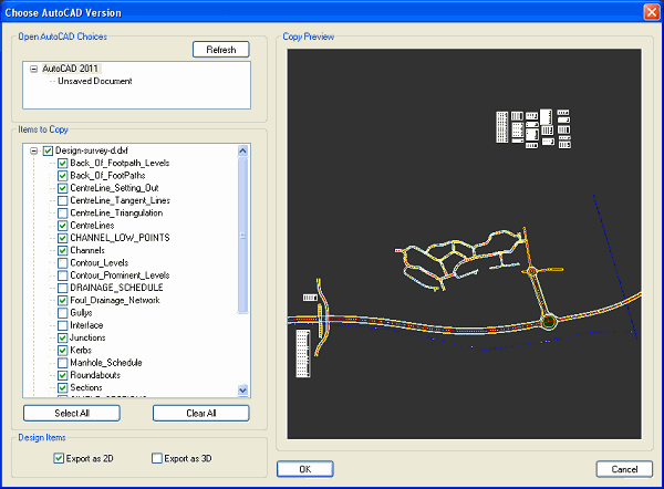 Push to AutoCAD Preview Window