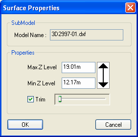 Surface Properties window