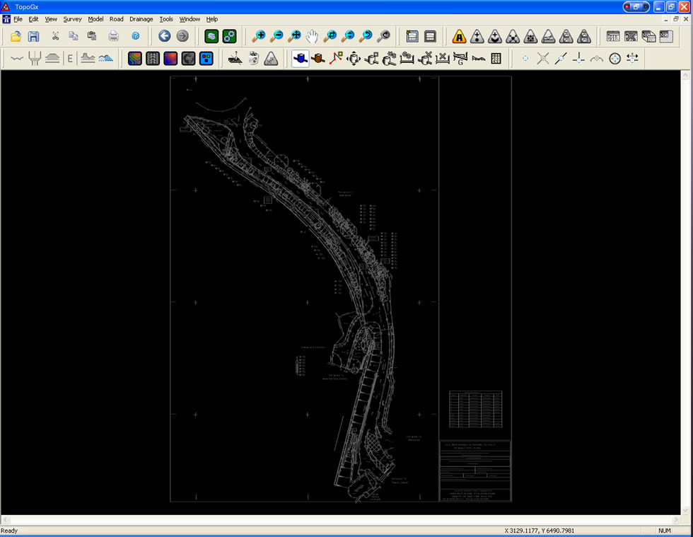 Plan View 2D Road 2