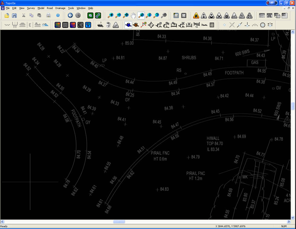 Plan View 2D Road 2